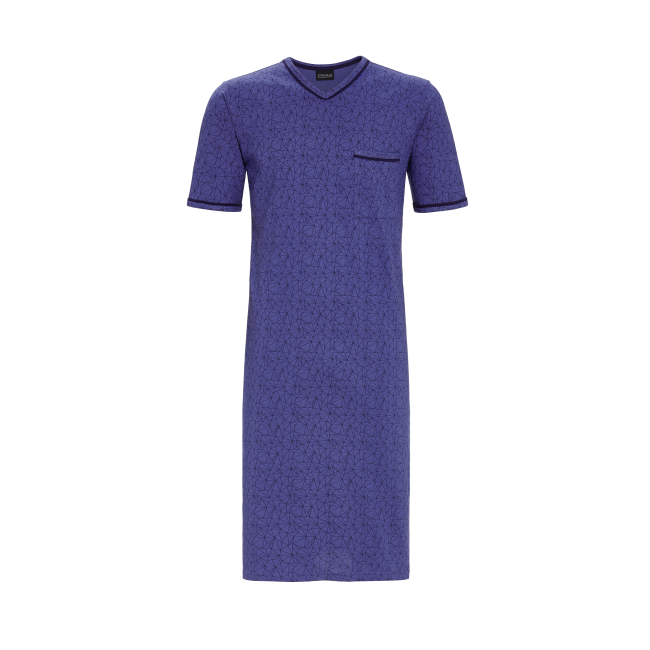 Camicia Da Notte Uomo In Cotone 100% - Comoda E Traspirante Con Taschino - Made In EU - Foto 10