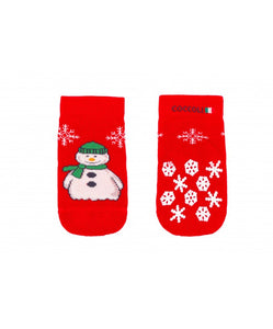 Rutschfeste Socken "Schneemann" - Unisex Kind