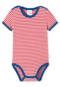 Body bamboo "Red stripes" - Baby