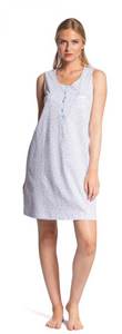 Camicia da notte SENZA MANICHE "LAVENDER" - Donna
