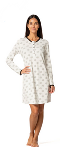 Camicia notte "Black & white" - Donna