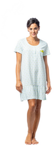 Camicia da notte mezza manica "Tribal" - Donna