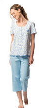 Laden Sie das Bild in den Galerie-Viewer, PIGIAMA 3/4 &quot;SOFT&quot;COTONE DONNA
