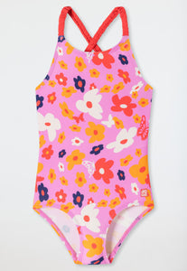 Costume intero bambina “fiori”