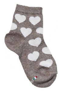 Socken "Herzen Lurex" - Mädchen