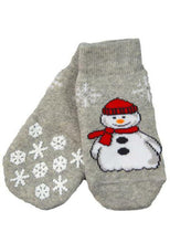 Laden Sie das Bild in den Galerie-Viewer, Rutschfeste Socken &quot;Schneemann&quot; - Unisex Kind
