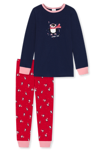 Pyjama "Blauer Pinguin" - Mädchen