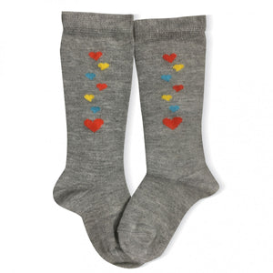 Lange Socken "Angora Hearts" - Baby