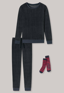 Fleece-Pyjama und Socken "Soft" - Man