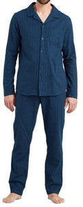 Herren-Pyjama "Flanell" mit Knöpfen