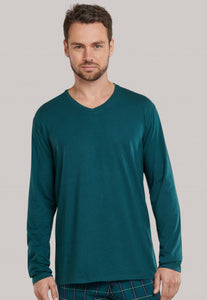 "Grüner" Pullover aus Baumwolle / Modal - Herren