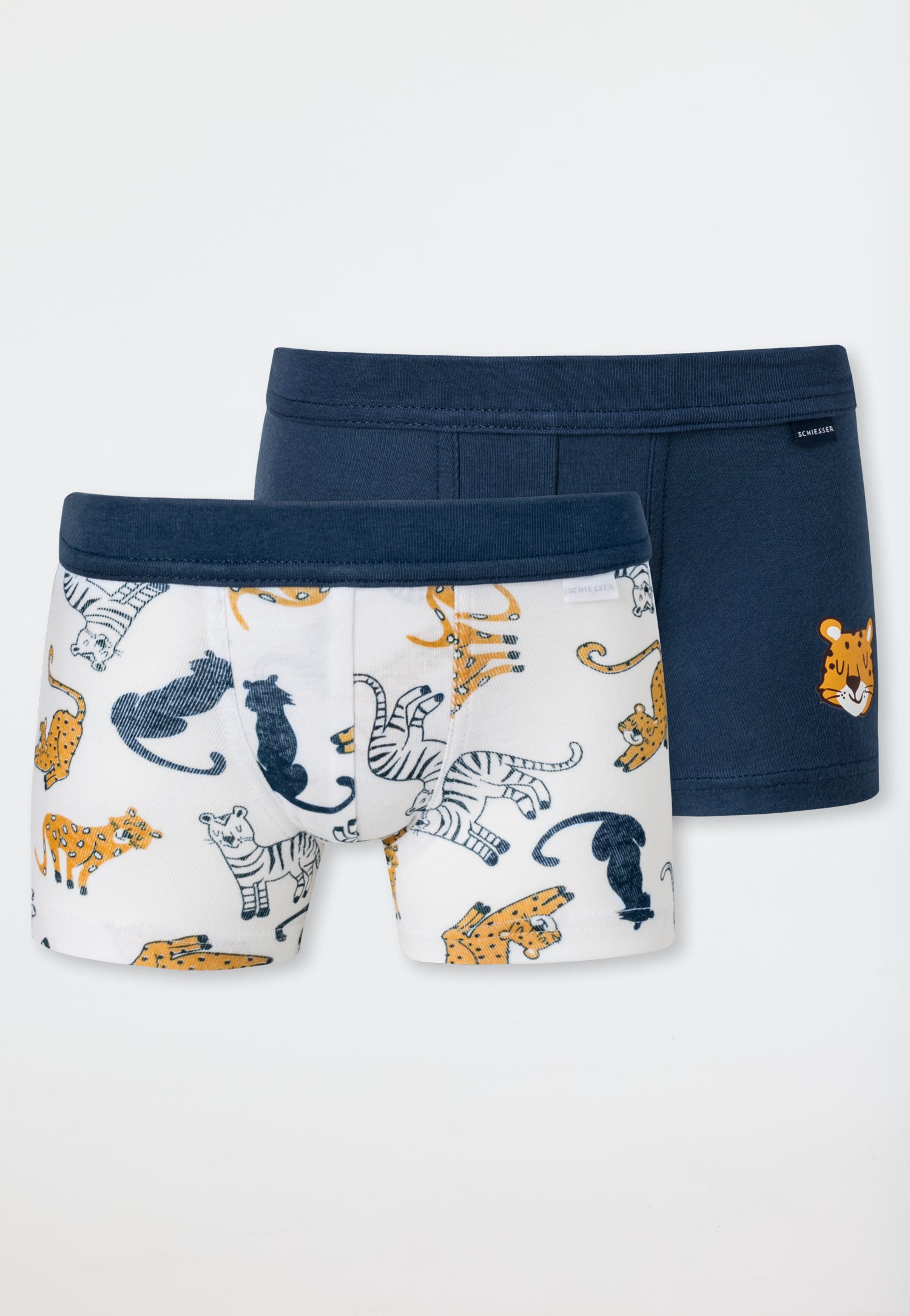 Schiesser Confezione Da 2 Boxer Per Bambini E Ragazzi - Intimo In 100% Cotone Morbido